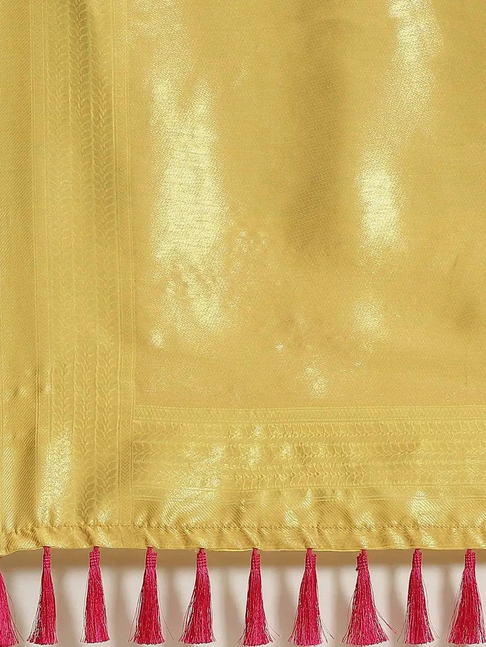 Stylish Cotton Blend Woven Design Saree
