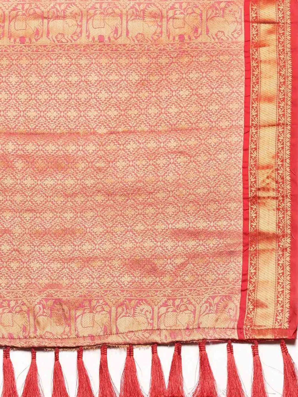 Soft Silk Yellow Colour Kanjivaaram Zari & Butta Weaving Saree