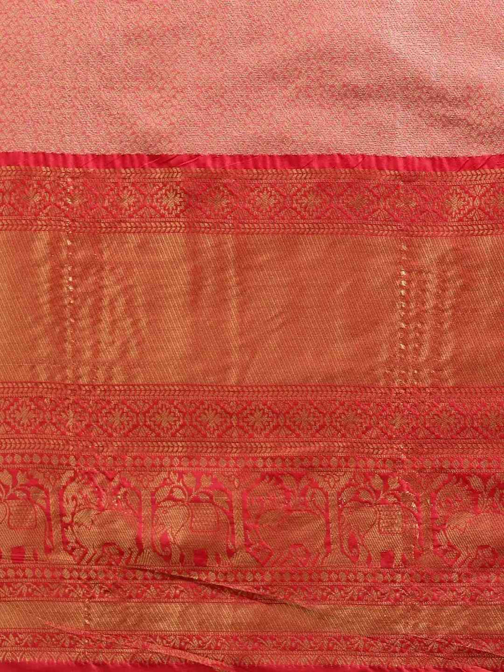 Soft Silk Yellow Colour Kanjivaaram Zari & Butta Weaving Saree