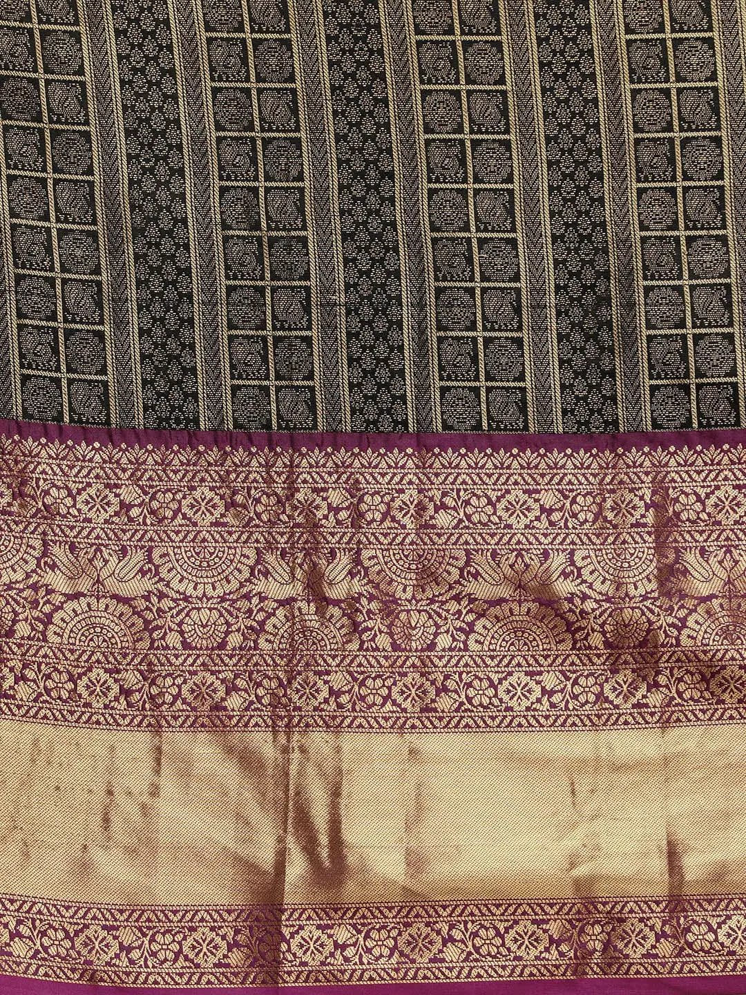 Banarasi Woven Design Saree With Zari Border