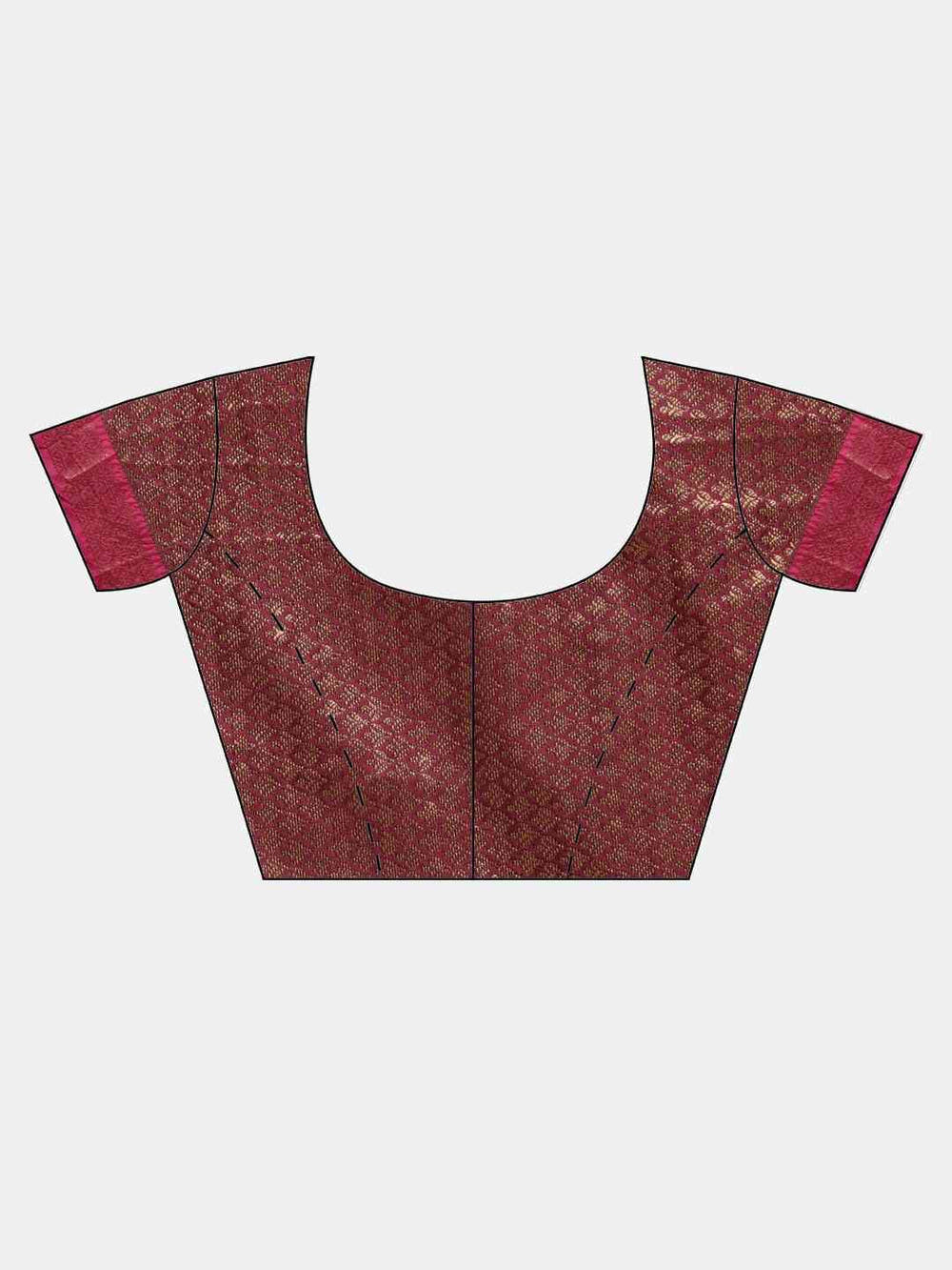 Banarasi Woven Design Saree With Zari Border