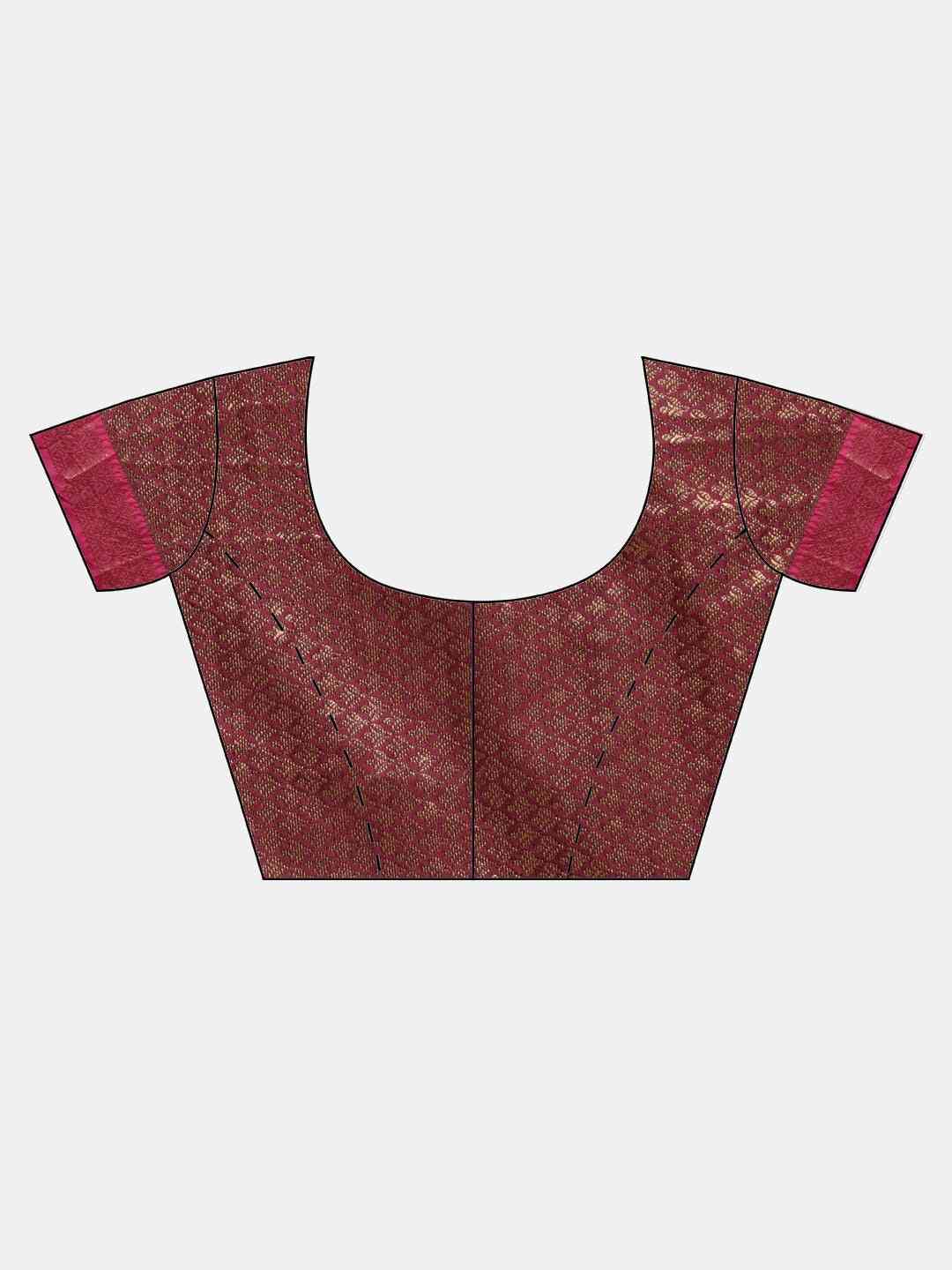 Banarasi Woven Design Saree With Zari Border