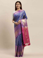 Banarasi Woven Design Saree With Zari Border