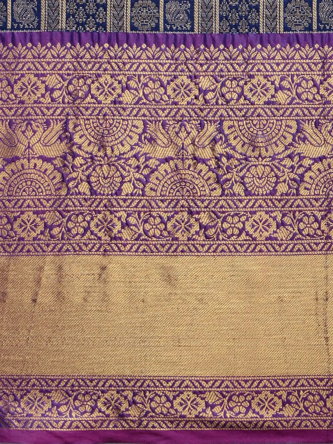 Banarasi Woven Design Saree With Zari Border