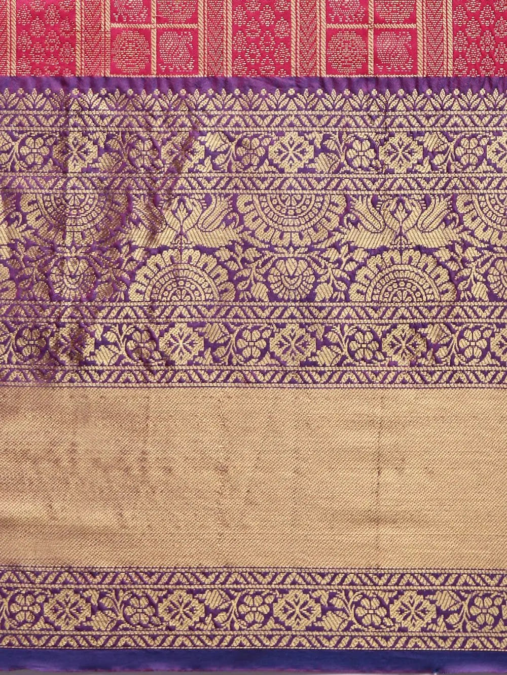 Banarasi Woven Design Saree With Zari Border