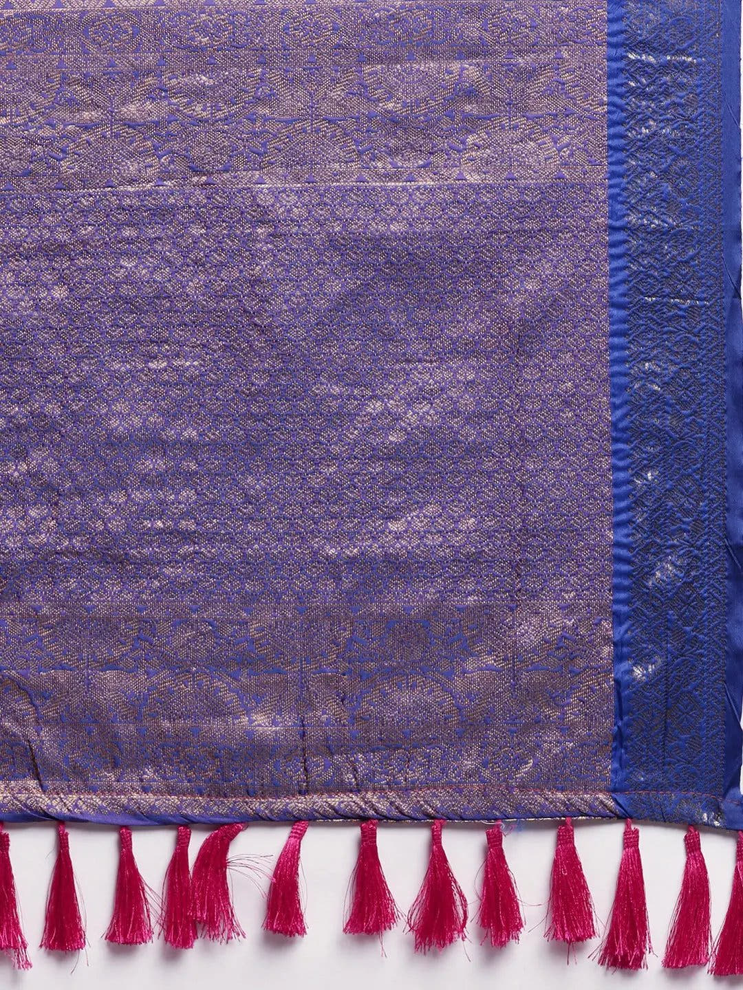Banarasi Woven Design Saree With Zari Border
