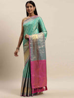Banarasi Woven Design Saree With Zari Border
