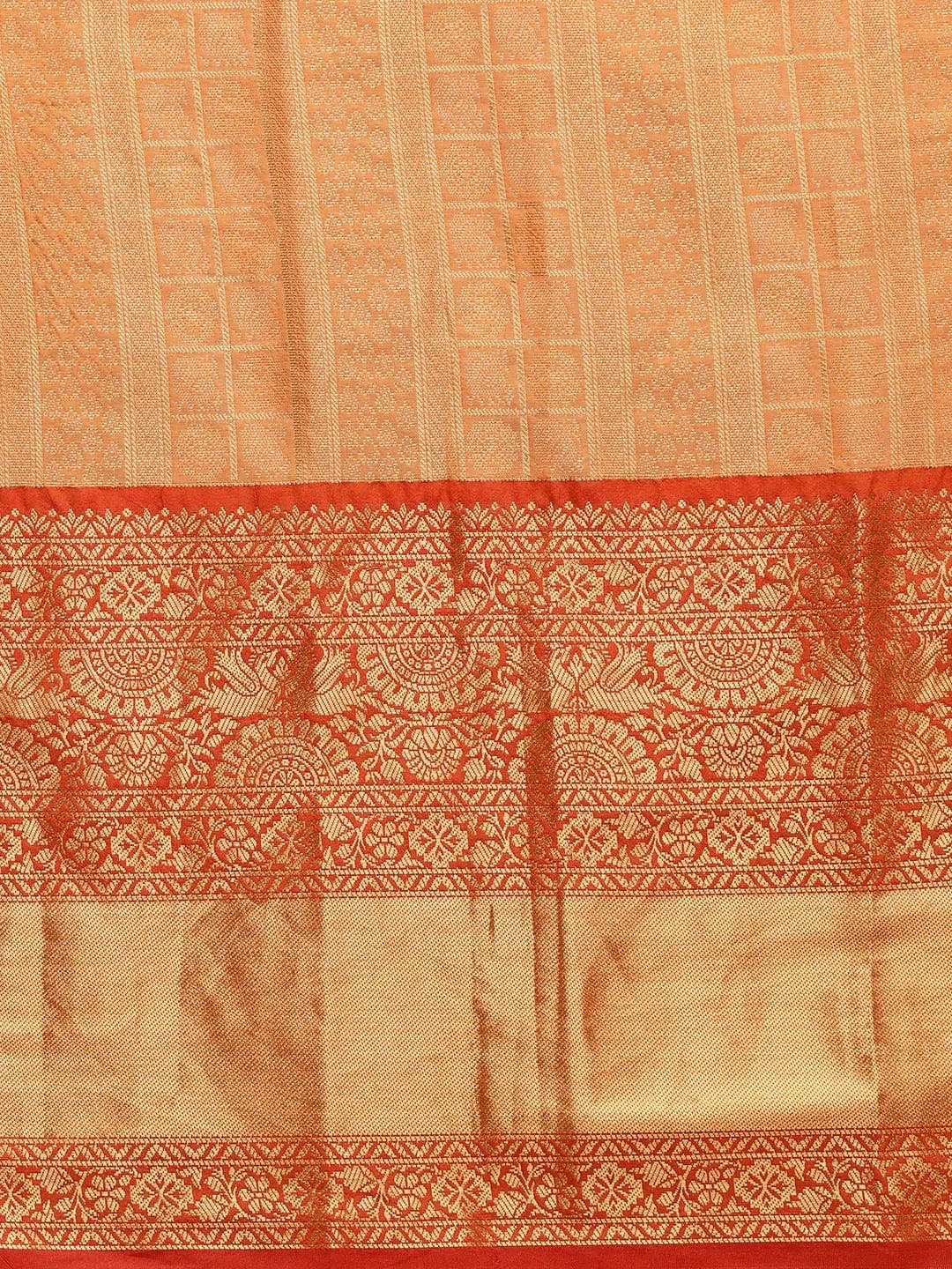 Banarasi Woven Design Saree With Zari Border