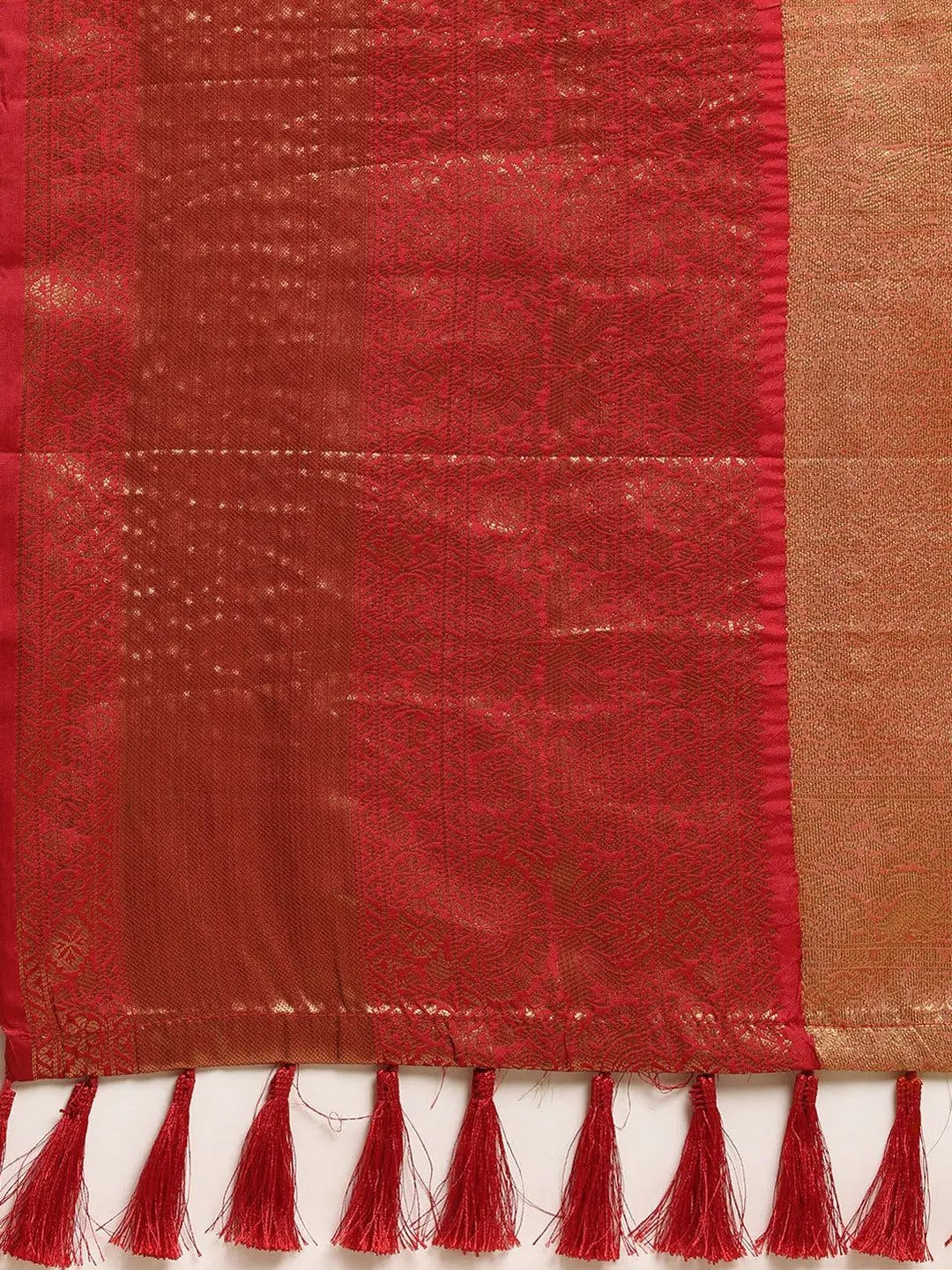 Banarasi Woven Design Saree With Zari Border