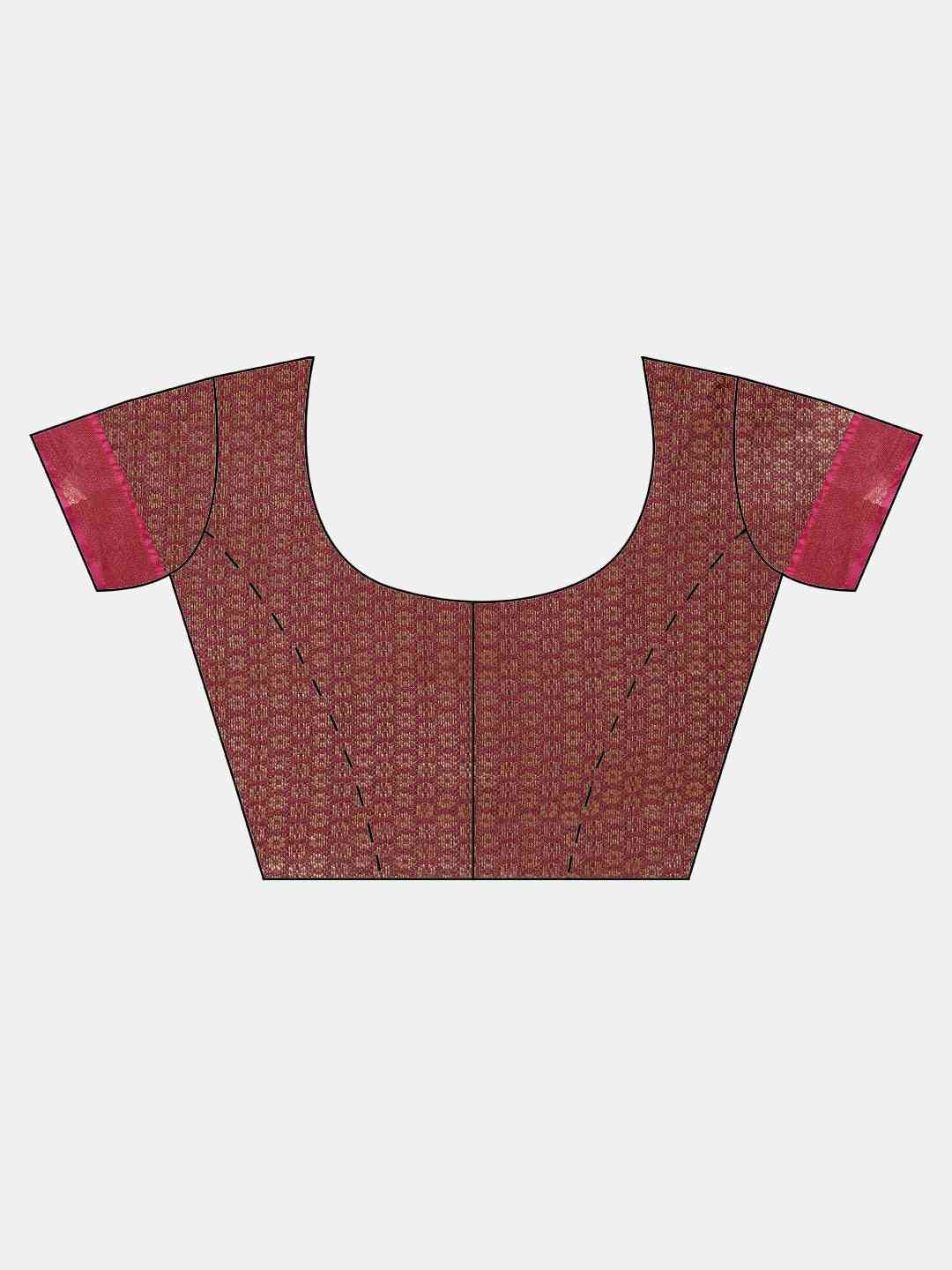 Soft Silk Black Colour Kanjivaaram Traditional Wear Saree