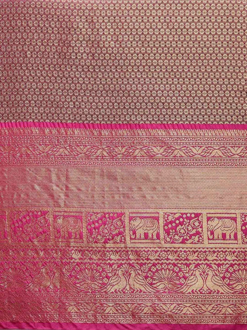 Soft Silk Dark Green Colour Kanjivaaram Traditional Wear Saree