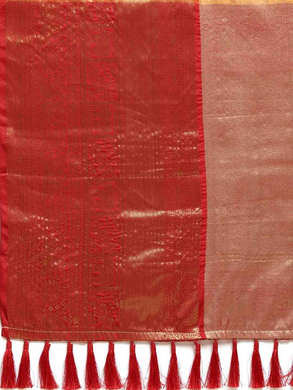 Soft Silk Yellow Colour Kanjivaaram Traditional Wear Saree