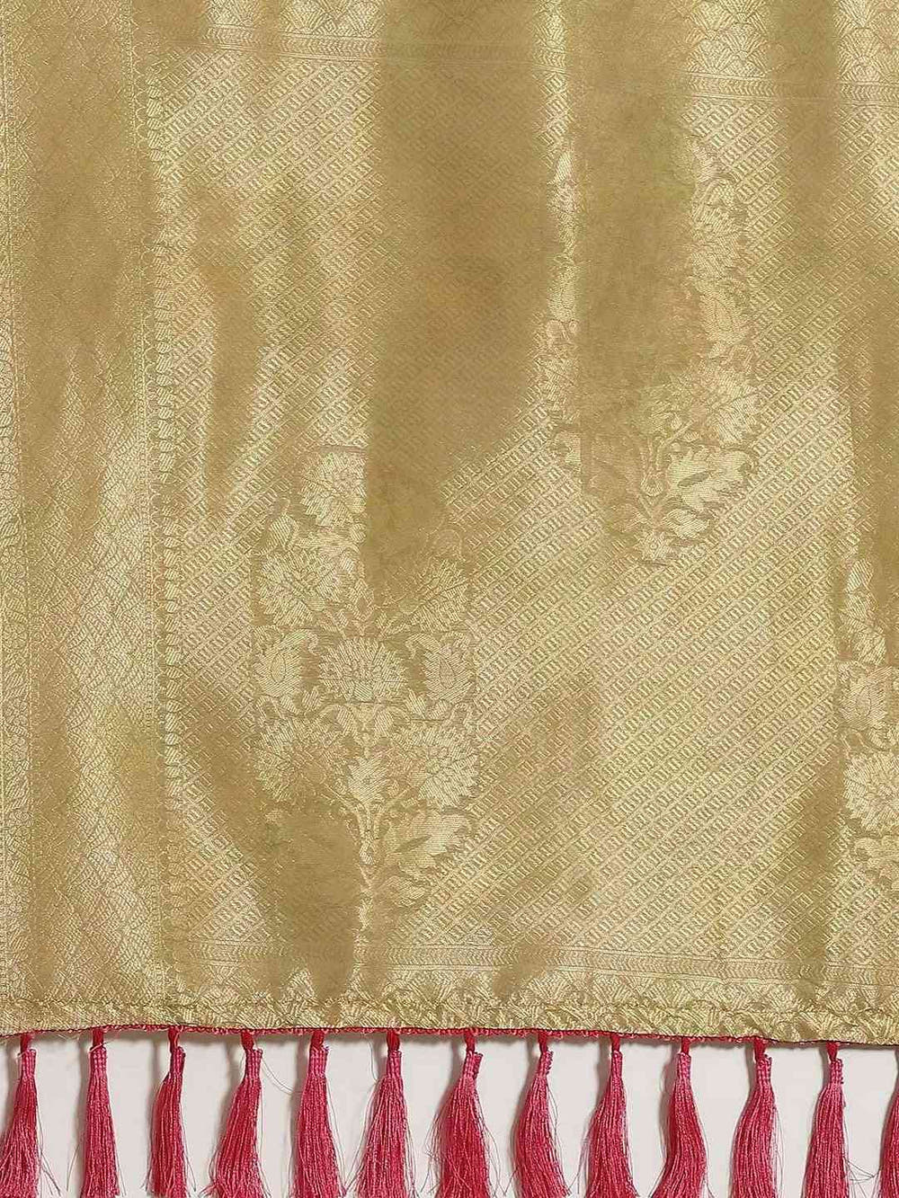 Green Colour Slub Cotton Digital Print Saree