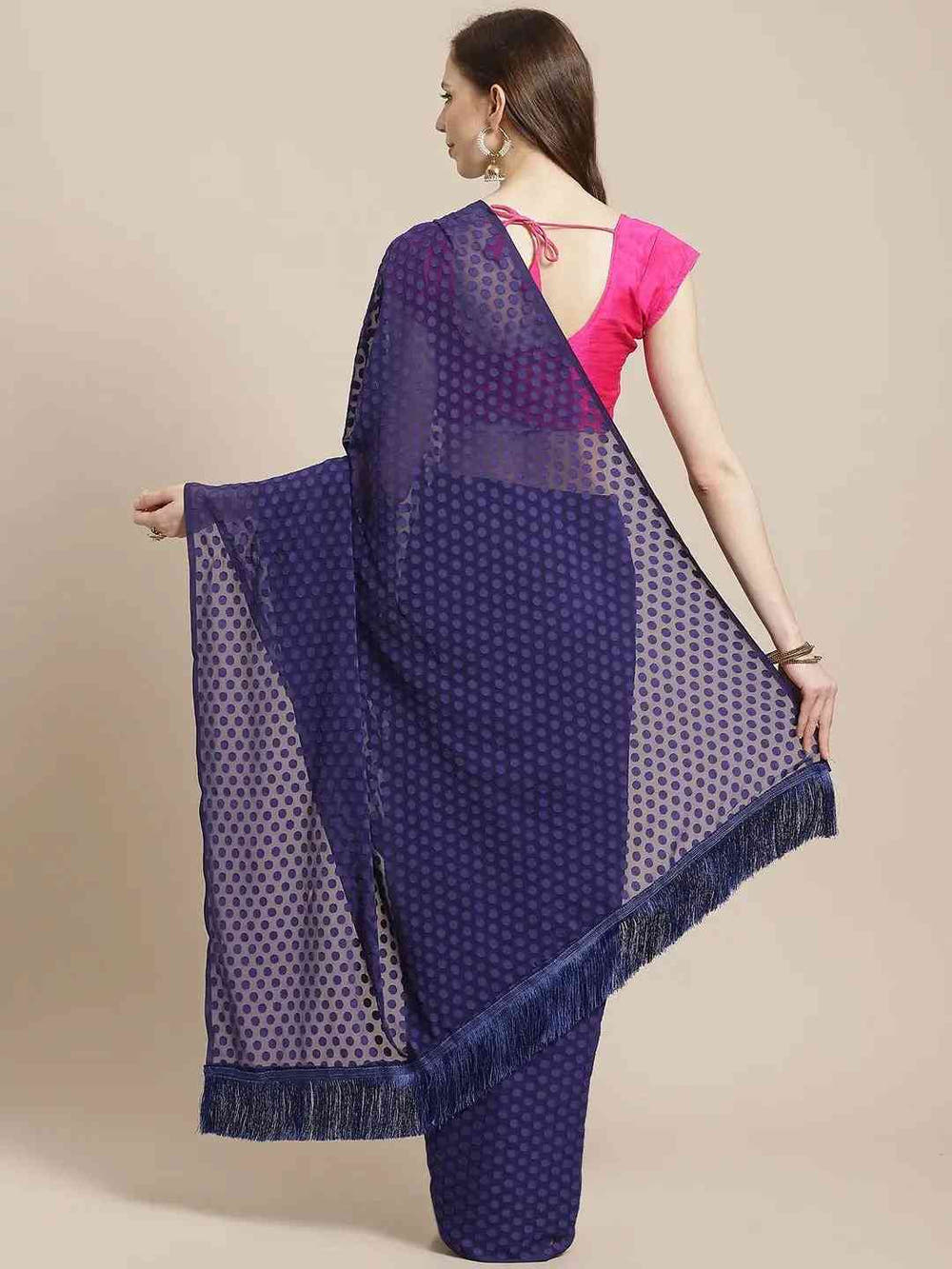 Pure Soft Georgette Geometric Print Party Wear Saree