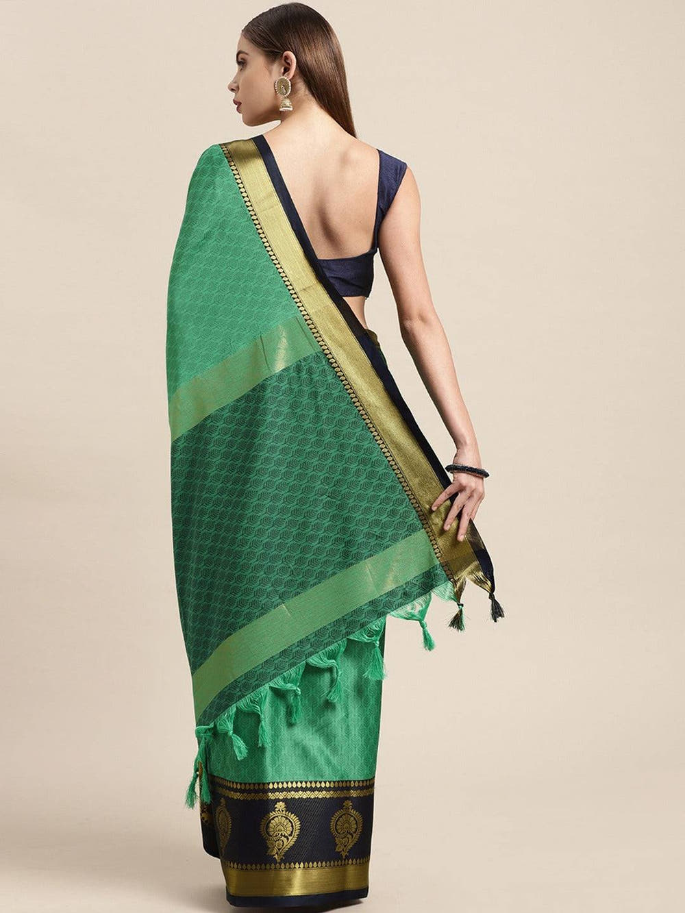 Exclusive Self Butti Design Uppada Cotton Silk Saree