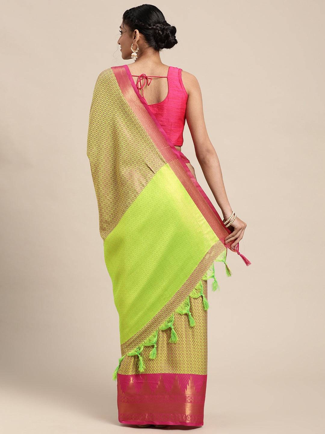 Exclusive Self Butti Design Uppada Cotton Silk Saree
