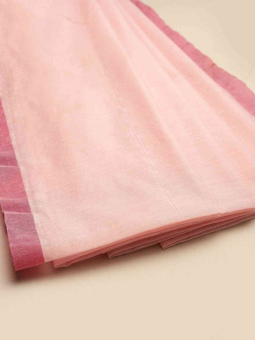 Pink Colour Cotton Silk Resham Minakari Weaving Saree