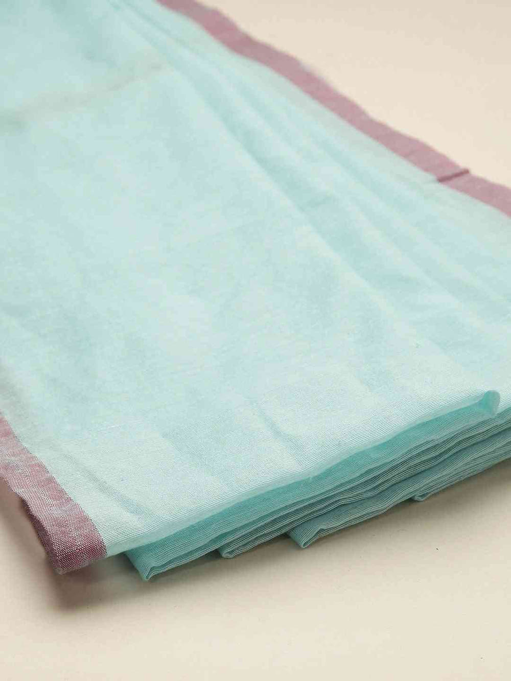 Sky Blue Cotton Silk Resham Minakari Weaving Saree