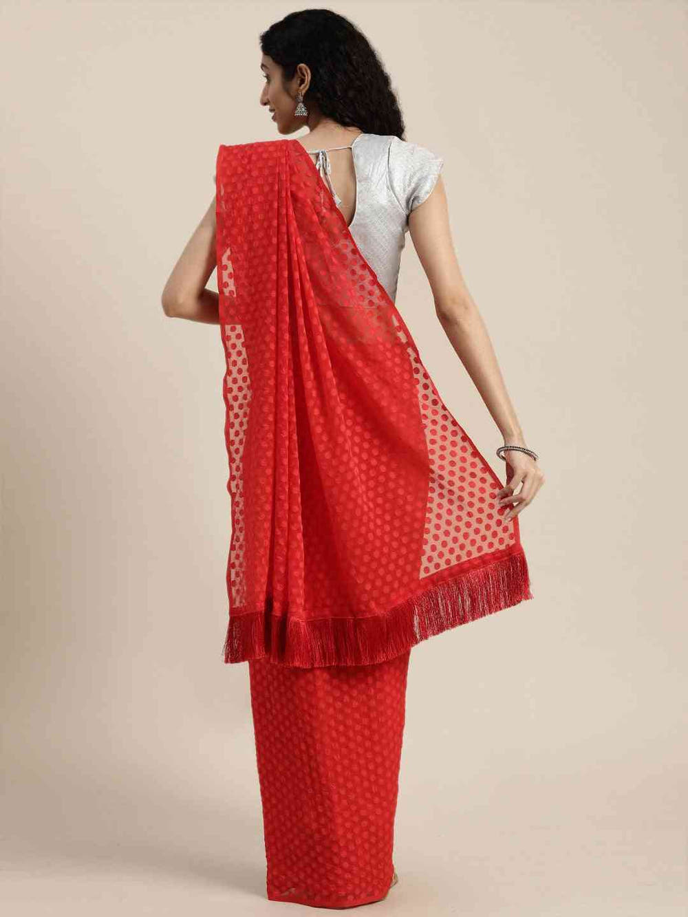 Pure Soft Georgette Geometric Print Party Wear Saree