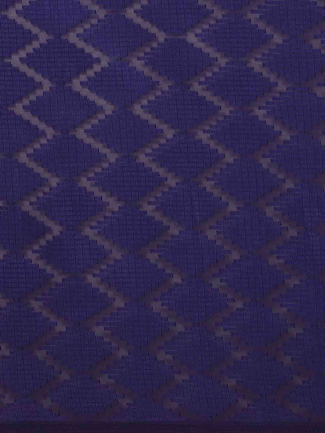 Pure Soft Navy Colour Georgette Self Weaving Party Wear Saree