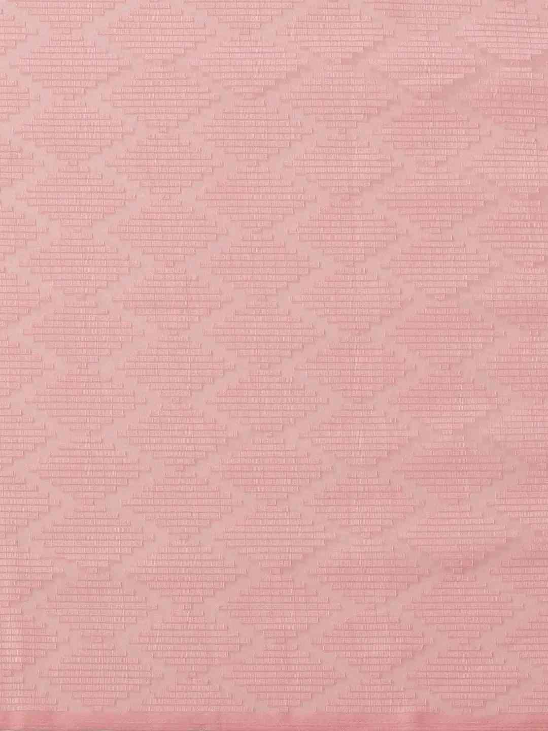 Pure Soft Pink Colour Georgette Self Weaving Party Wear Saree