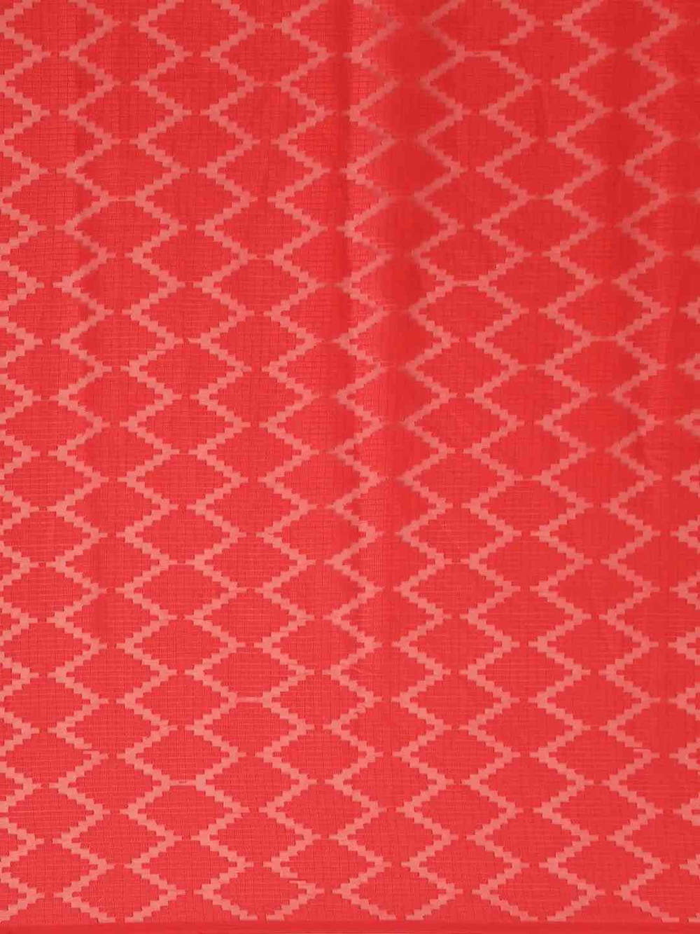 Pure Soft Red Colour Georgette Self Weaving Party Wear Saree