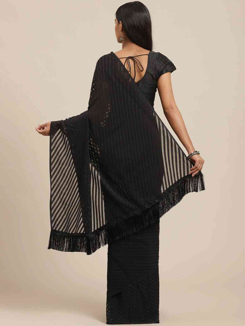 Pure Soft Georgette Geometric Print Party Wear Saree