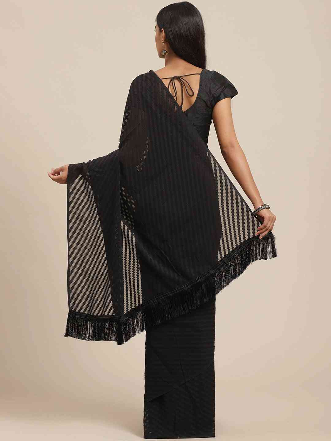 Pure Soft Georgette Geometric Print Party Wear Saree