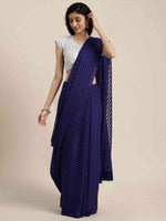 Pure Soft Georgette Geometric Print Party Wear Saree