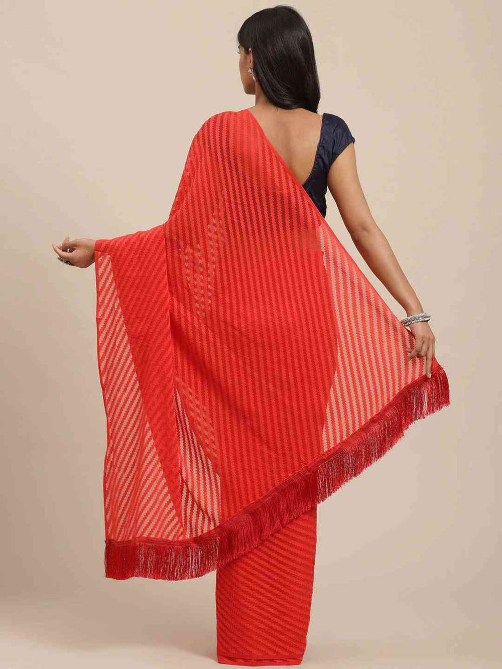 Pure Soft Georgette Geometric Print Party Wear Saree