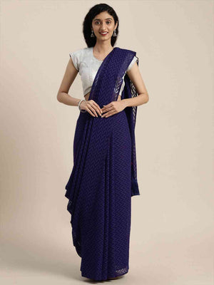Pure Soft Georgette Geometric Print Party Wear Saree