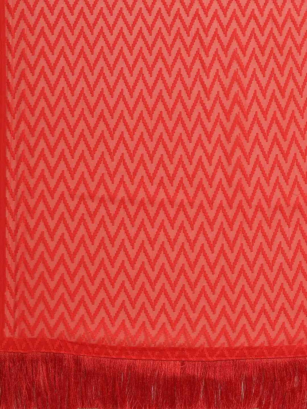 Pure Soft Georgette Geometric Print Party Wear Saree