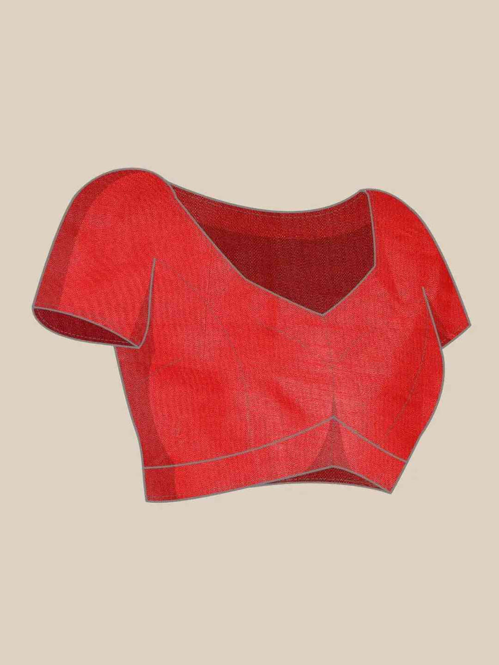 Red Colour Poly Chiffon Bandhej Print & Embellished Border Saree