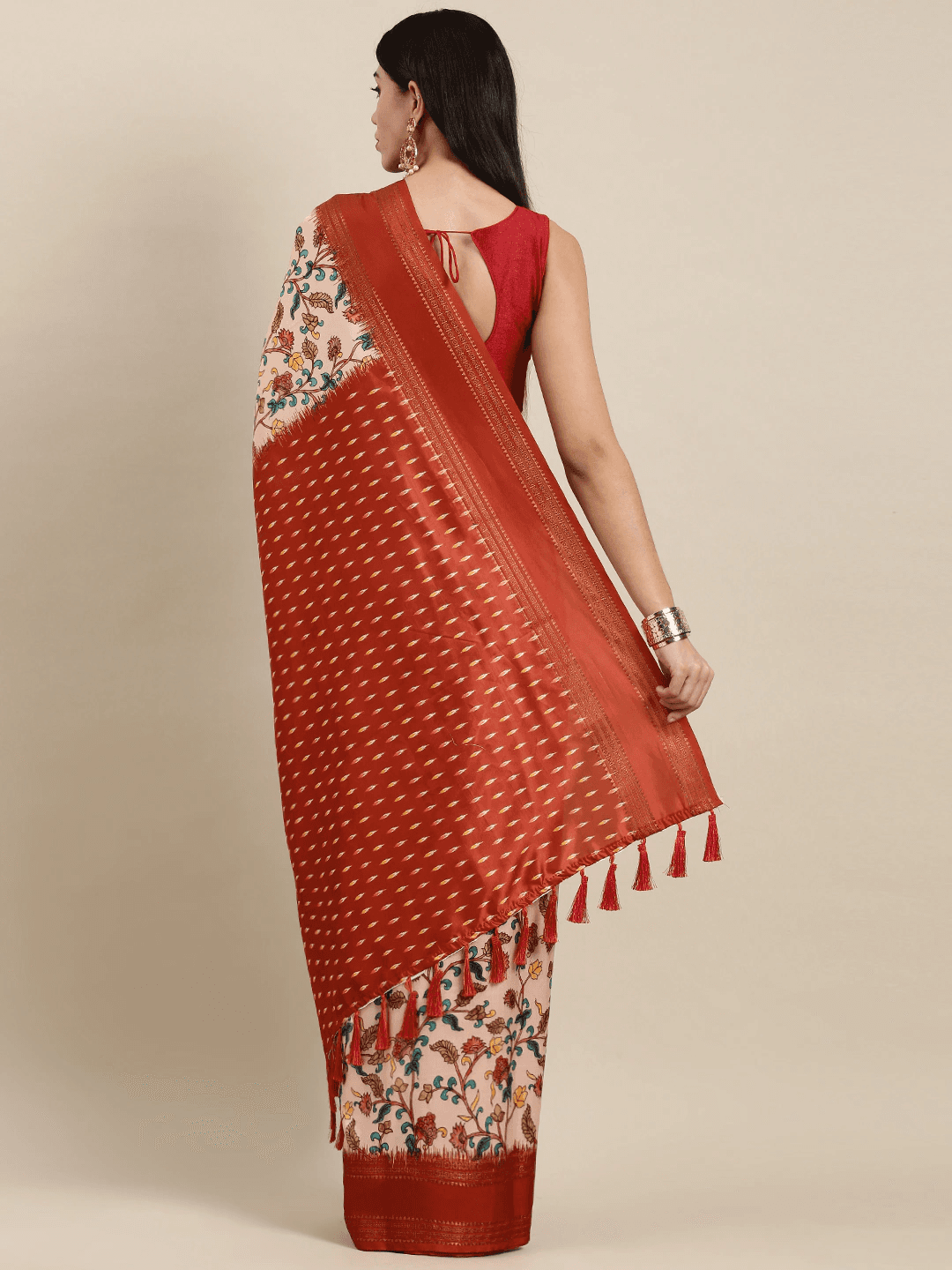 Soft Silk Kalamkari Digital Print Festive Wear Saree
