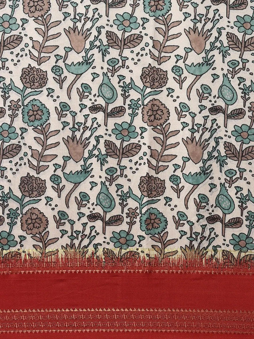 Soft Silk Kalamkari Digital Print Festive Wear Saree