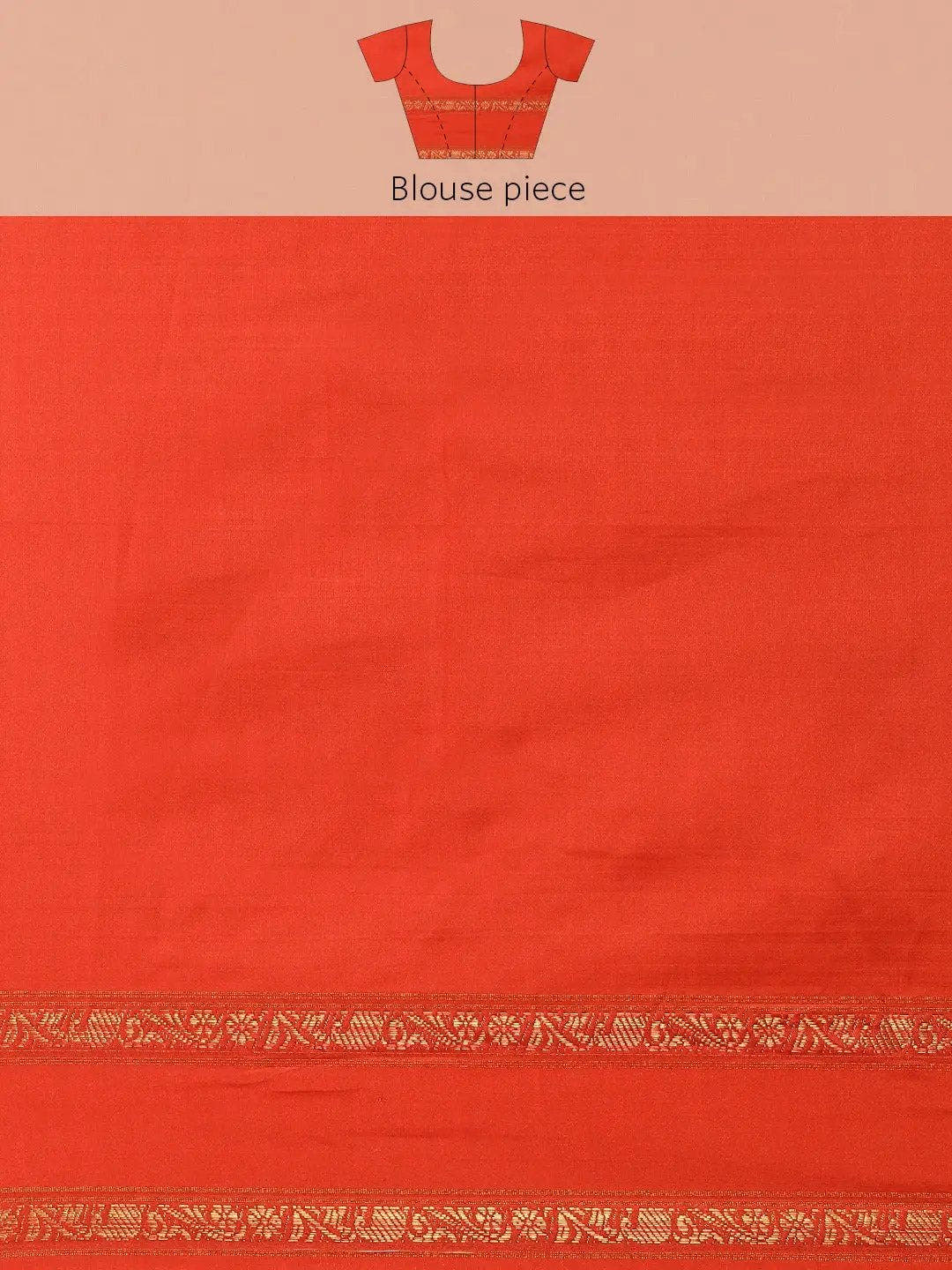 Soft Silk Kalamkari Digital Print Red Colour Saree