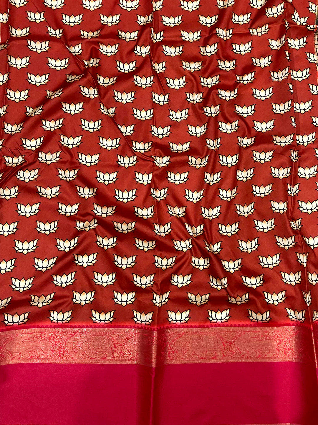 Ivory Silk Symphony Kalmkari Saree