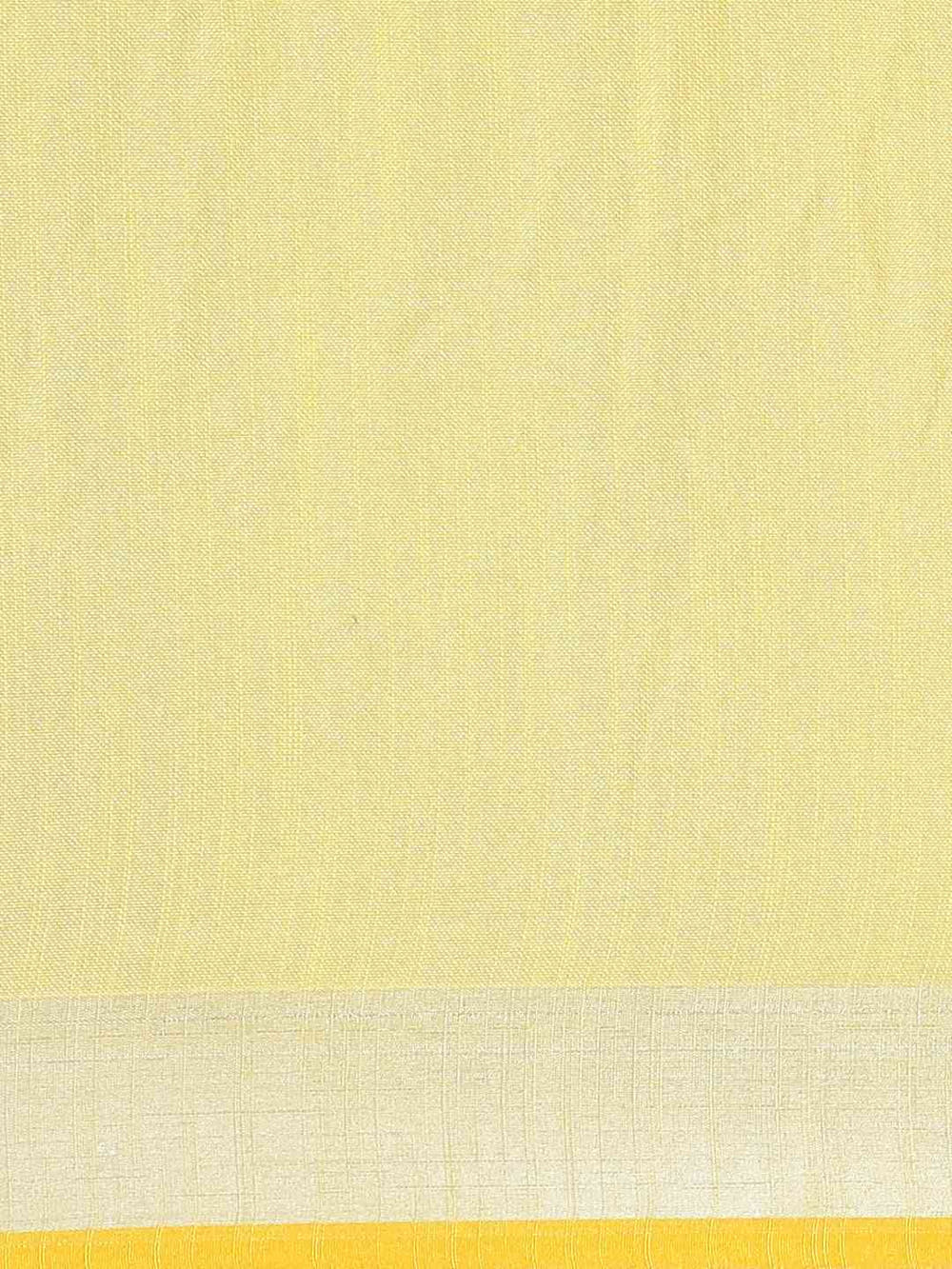 Stylish Solid Linen Saree With Zari Border