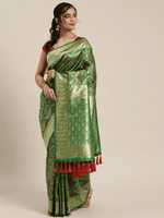Patola Silk Saree Woven Design With Zari Border
