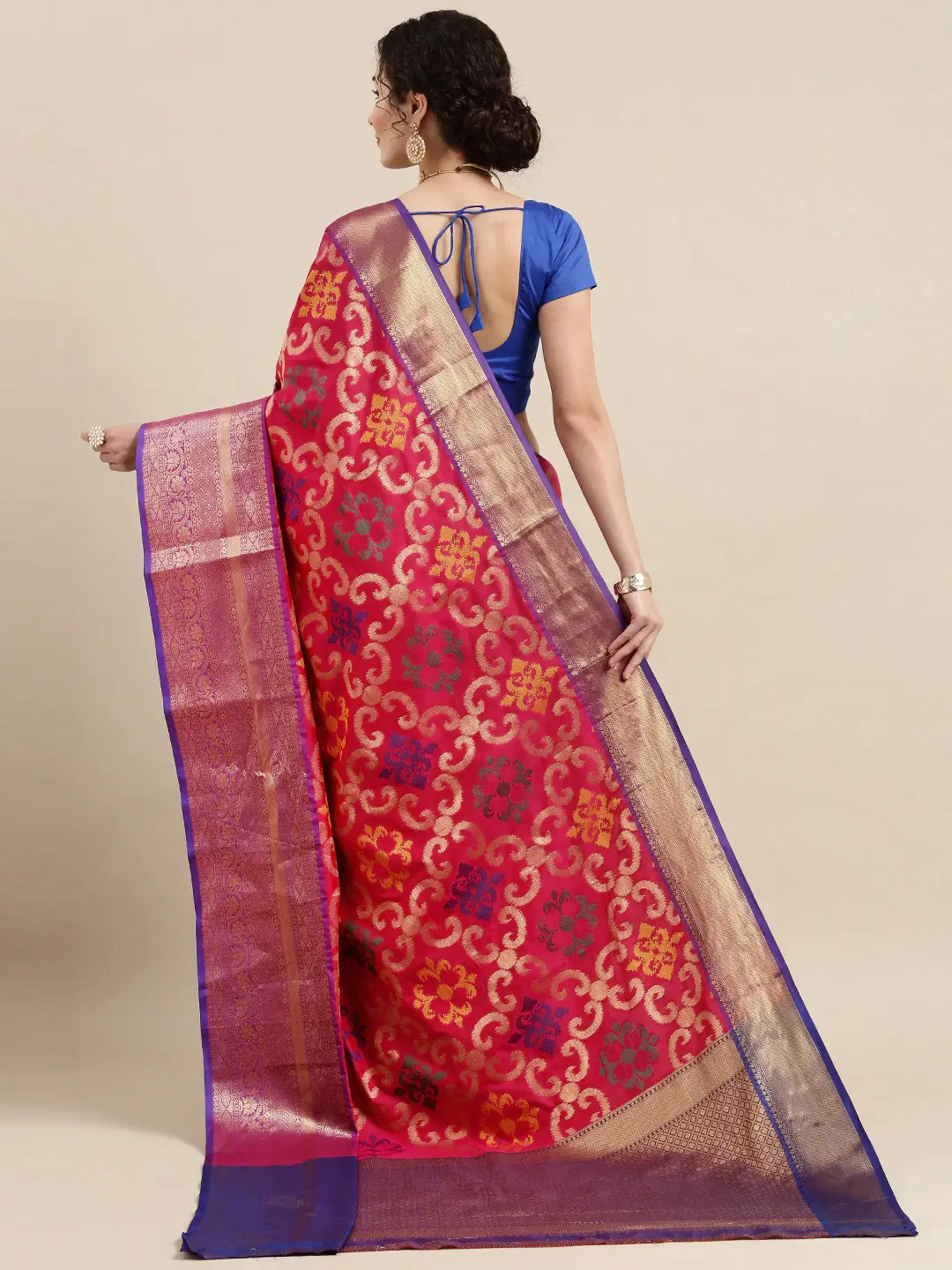 Exclusive Rani Colour Dharmavaram Soft Silk Festive Wear Saree