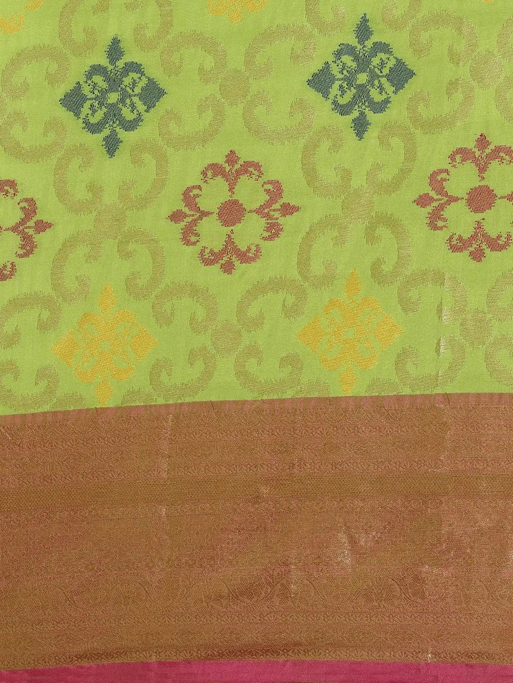 Exclusive Pista Colour Dharmavaram Soft Silk Festive Wear Saree