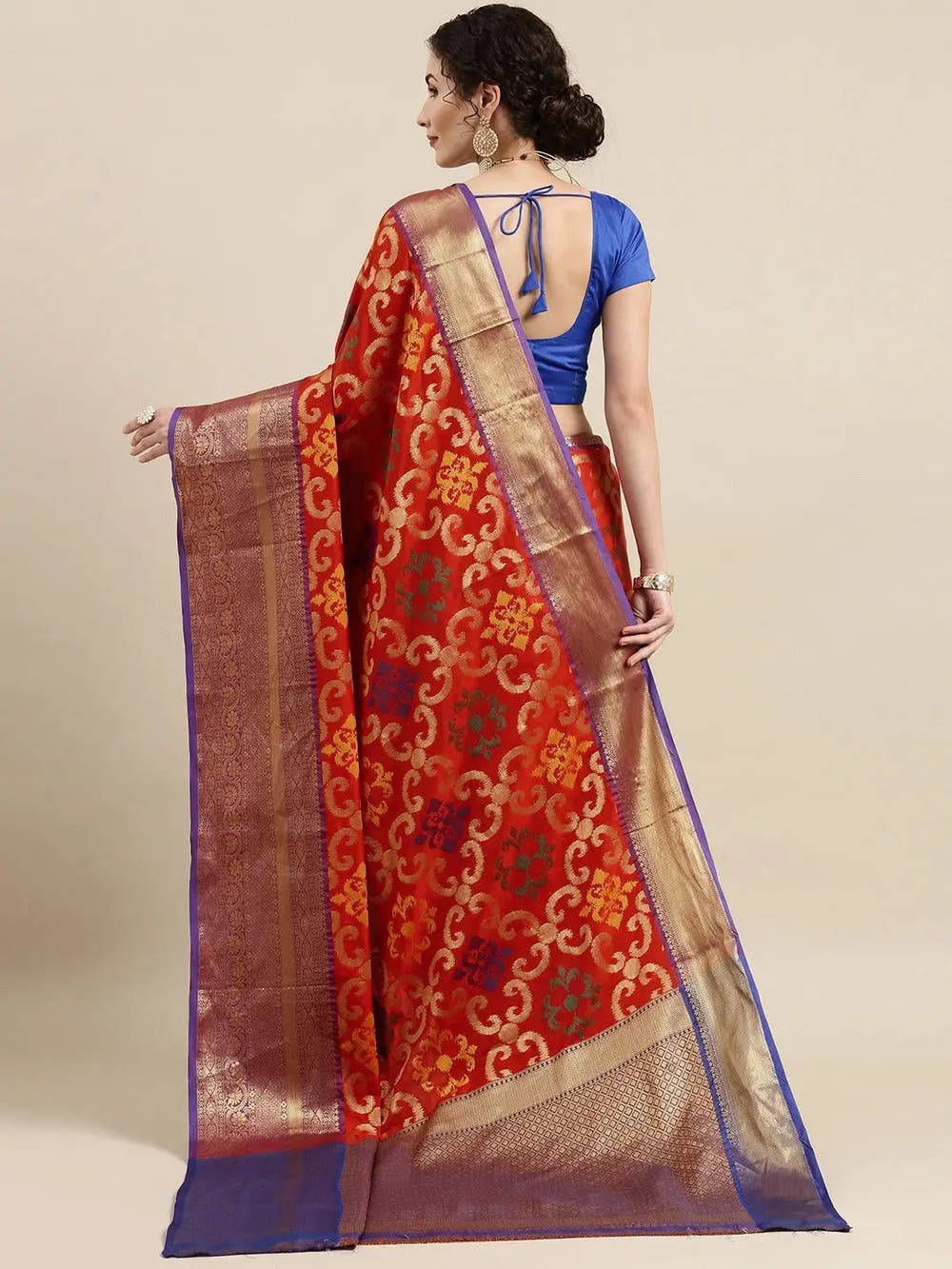 Exclusive Red Colour Dharmavaram Soft Silk Festive Wear Saree