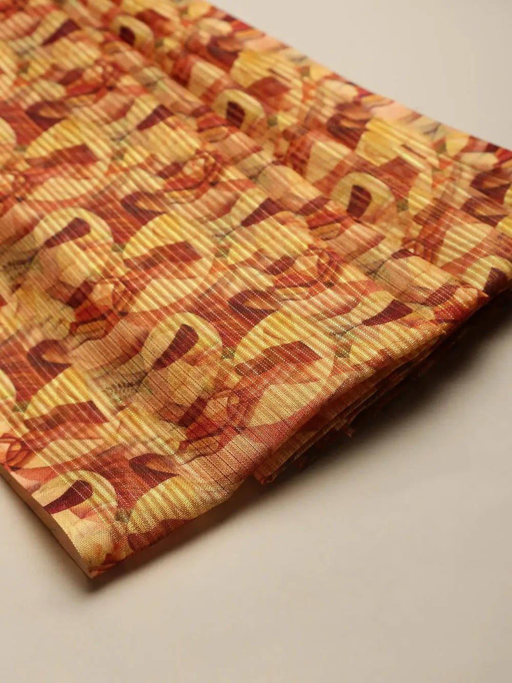 Soft Silk Zari Tissue Weaving Flower Print Design Saree