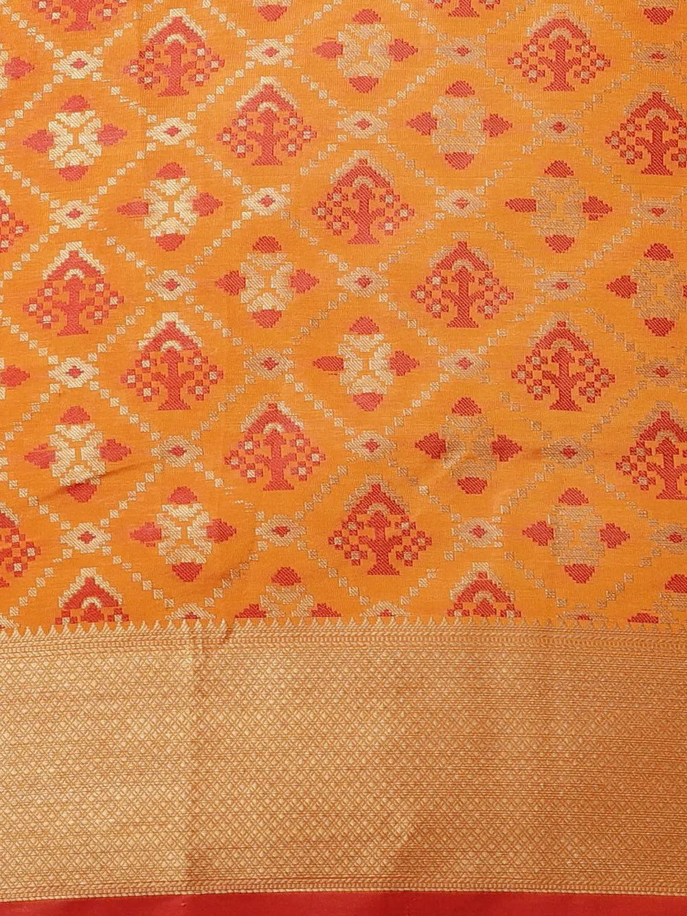 Soft Banarasi Patola Zari Party Wear Saree