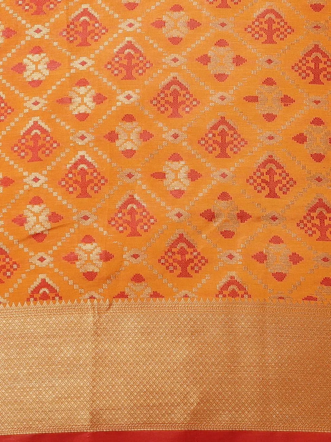 Soft Banarasi Patola Zari Party Wear Saree