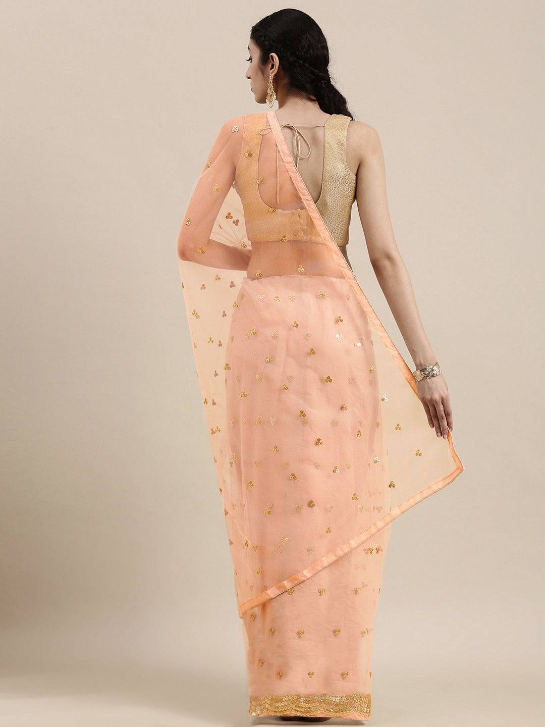 Exclusive Soft Net Sequence Work Party Wear Saree