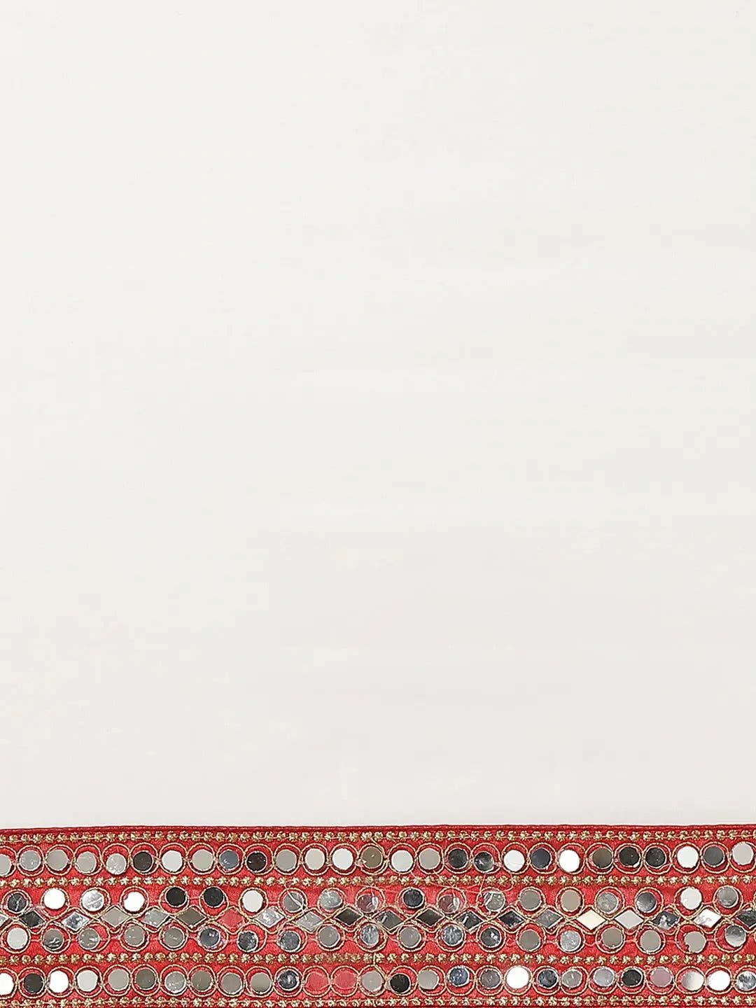 Exclusive Soft Georgette Real Mirror Work Border Party Wear Saree