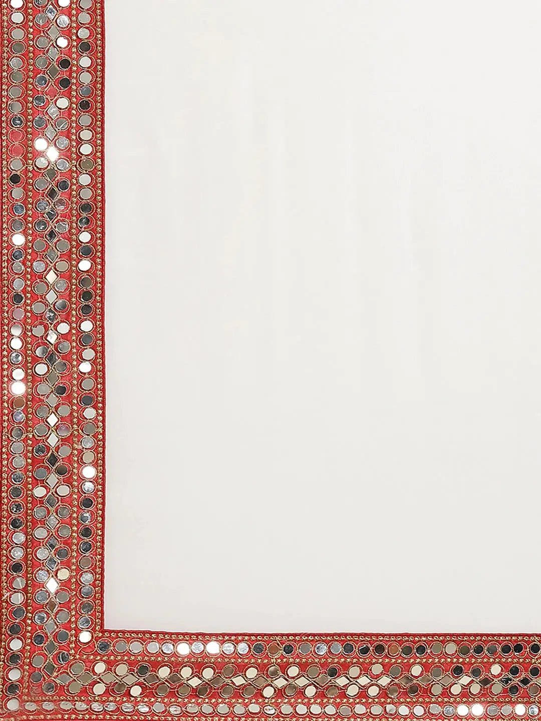 Exclusive Soft Georgette Real Mirror Work Border Party Wear Saree