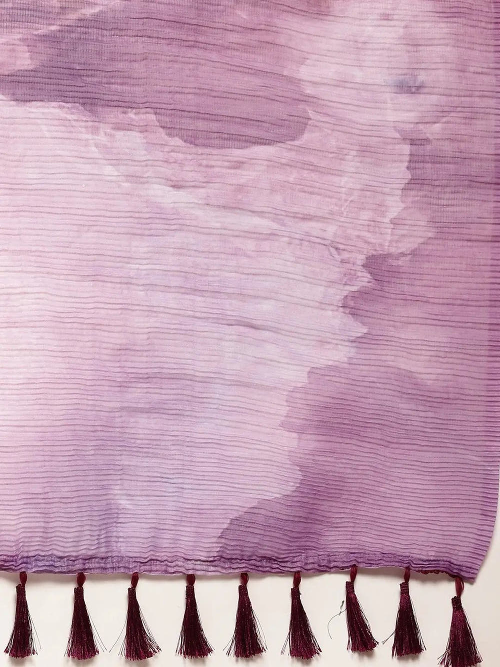 Bollywood Design Purple Colour Soft Linen Crush Saree