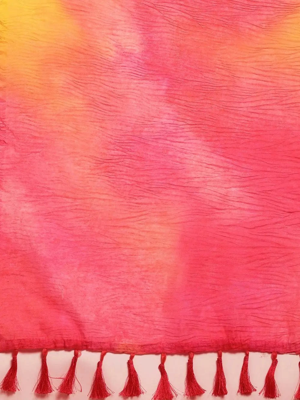 Bollywood Design Pink Colour Soft Linen Crush Saree